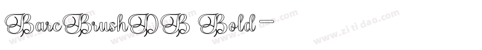 BarcBrushDB Bold字体转换